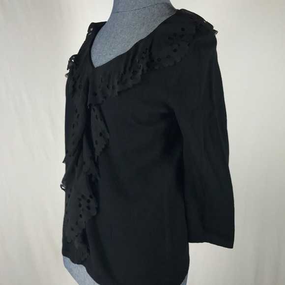 Cable & Gauge Womens Petite S Black Shirt Top - Picture 5 of 8